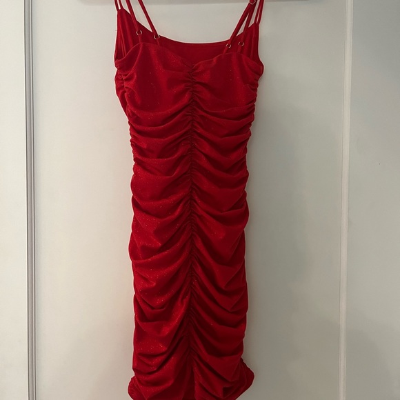 BRAND NEW, shimmery red, slim fitting dress size XXS from Lucy in the Sky - Picture 5 of 6